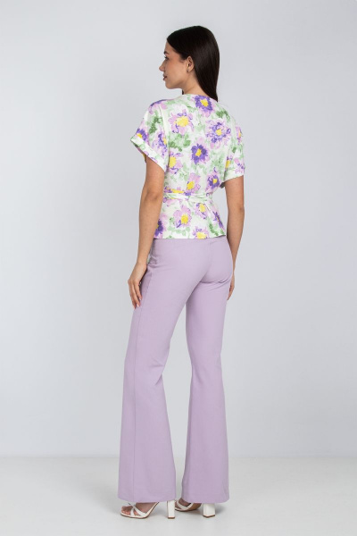 Блуза, брюки Mirolia 1123 лаванда - фото 3