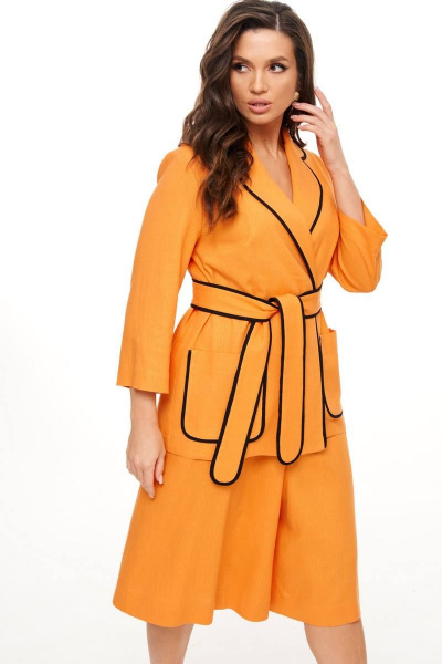 Жакет, шорты Beautiful&Free 6023 ярко-оранжевый - фото 6
