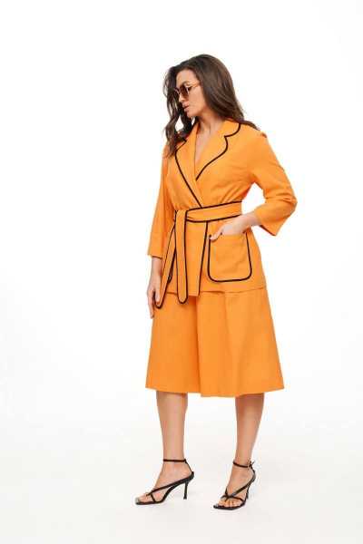 Жакет, шорты Beautiful&Free 6023 ярко-оранжевый - фото 4