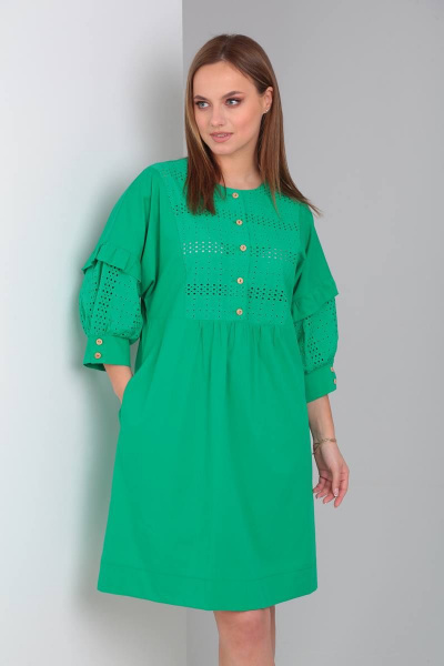 Платье TVIN 8201 зеленый - фото 4