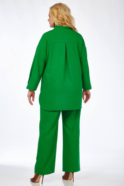 Брюки, жакет SVT-fashion 580 зеленый_изумруд - фото 4