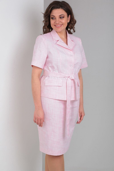 Жакет, юбка Mubliz 051 розовый - фото 3