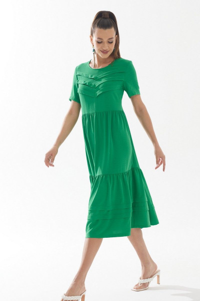 Платье Galean Style 896 зеленый - фото 2