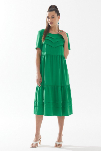 Платье Galean Style 896 зеленый - фото 1