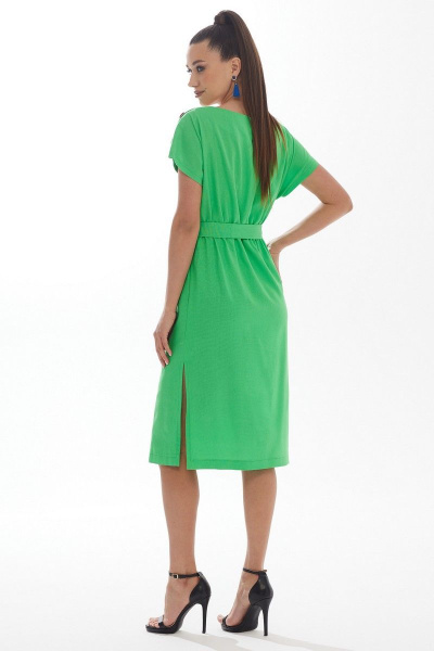 Платье Galean Style 897 зеленый - фото 4