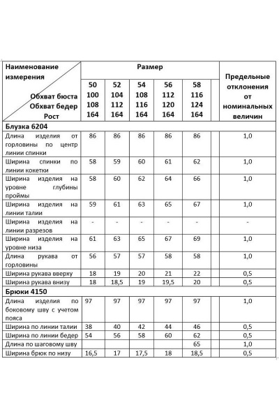 Брюки, рубашка Deesses 2202 - фото 3