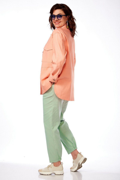 Блуза, брюки, жакет Милора-стиль 1074 комбо - фото 2