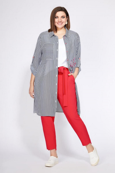 Блуза, брюки, топ Милора-стиль 1098 красный - фото 1