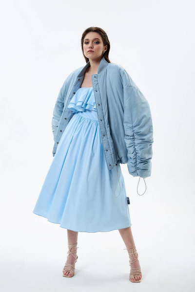 Платье LLC М15 голубой - фото 3