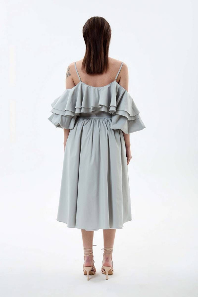 Платье LLC М15 светло-серый - фото 4