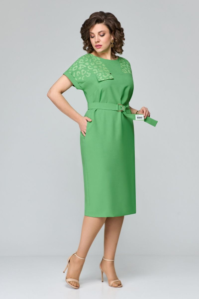 Платье Мишель стиль 1110 зеленый - фото 4
