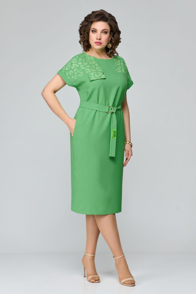 Платье Мишель стиль 1110 зеленый - фото 1