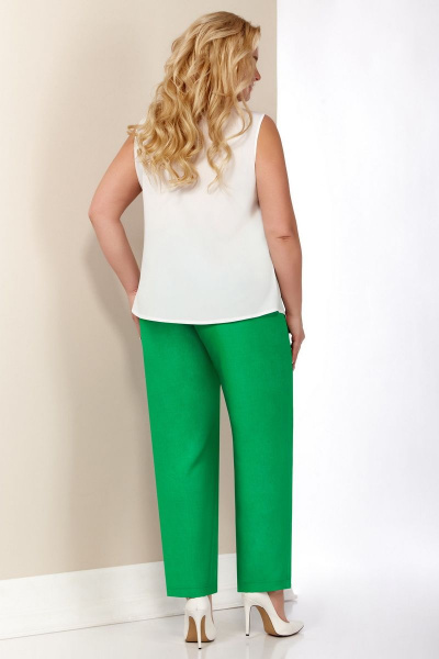 Блуза, брюки, кардиган Aira Style 533 зеленые_орхидеи - фото 8