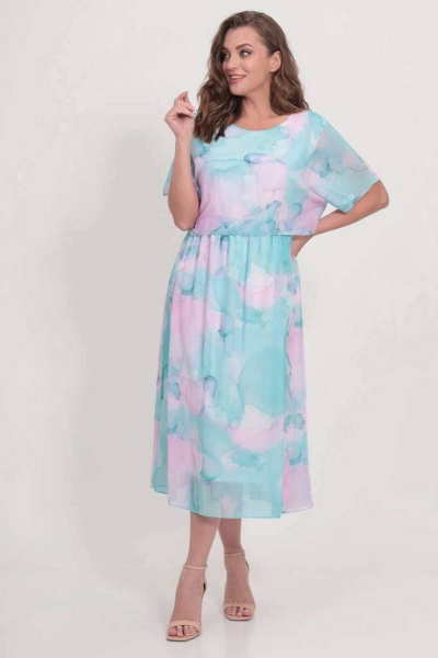 Платье TAiER 1184 мятно-розовый - фото 2