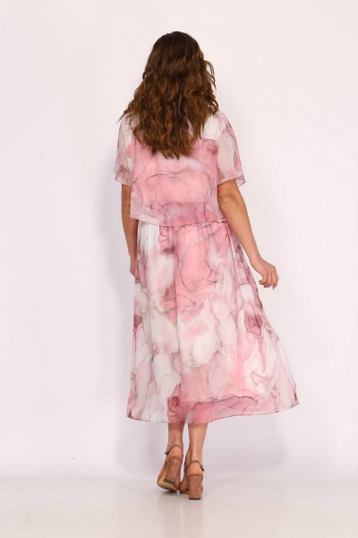 Платье TAiER 1184 розовый_мрамор - фото 4