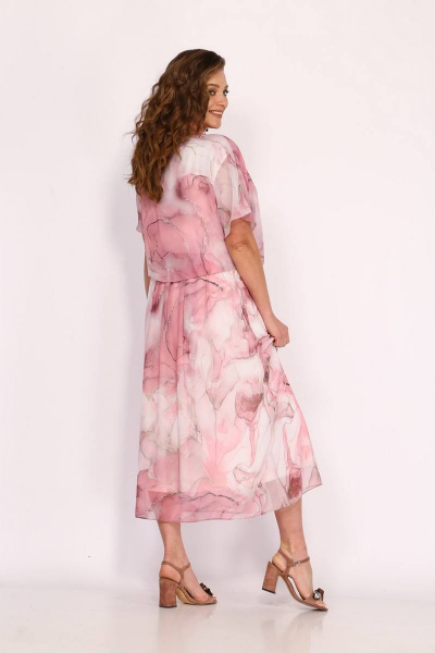 Платье TAiER 1184 розовый_мрамор - фото 2