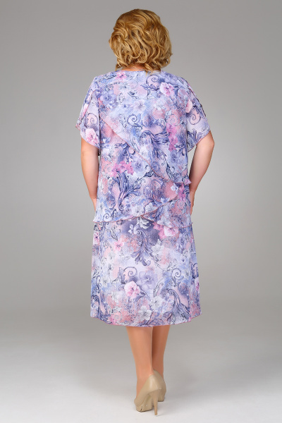 Платье Tellura-L 1336 сине-розовый - фото 2
