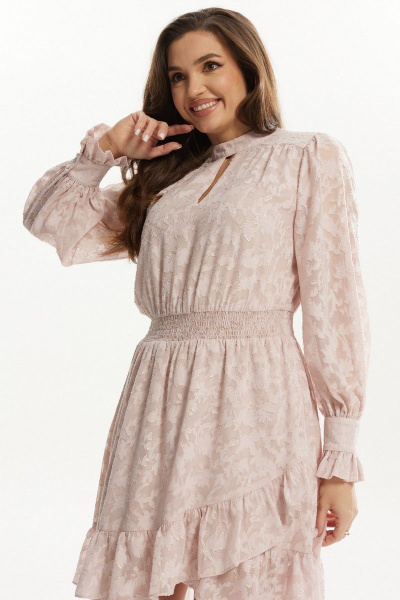 Платье Mislana С924 розовый - фото 4