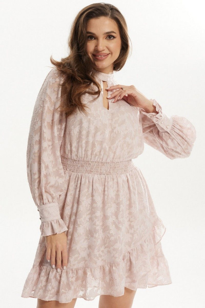 Платье Mislana С924 розовый - фото 3