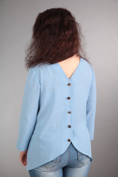 Блуза VIA-Mod 337 голубой - фото 2