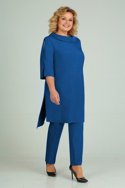 Блуза, брюки ELGA 12-625 синий - фото 1
