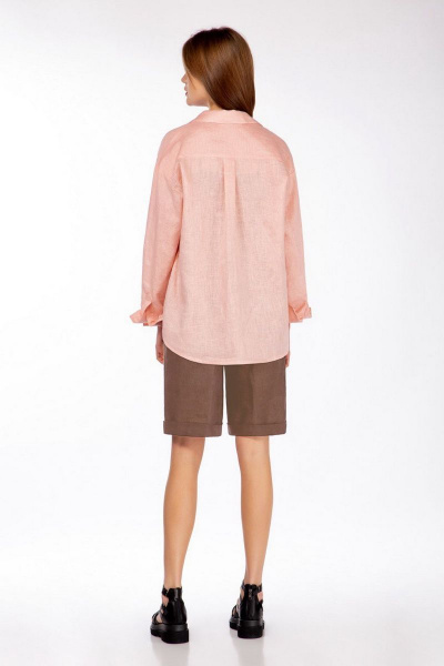 Рубашка, шорты DAVA 165 розовый-коричневый - фото 2