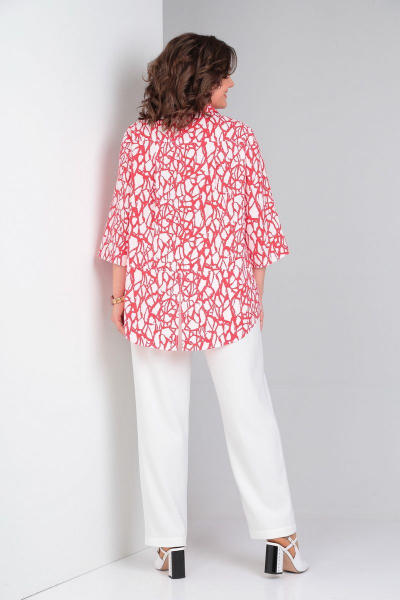 Блуза, брюки Mubliz 046 красный-молоко - фото 6