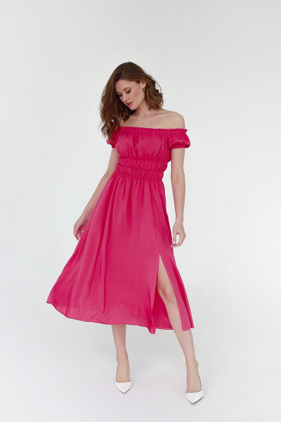 Платье AURA of the day 3090 ярко-розовый - фото 1