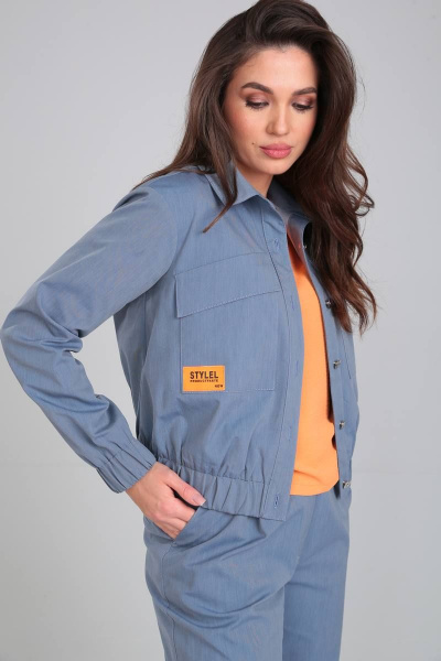 Брюки, куртка, футболка Karina deLux M-1096 голубой - фото 5