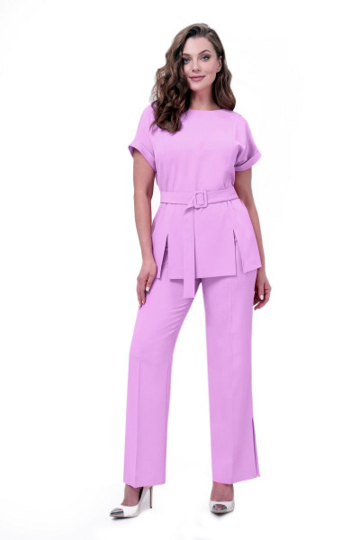 Блуза, брюки Мишель стиль 1045-1 лиловый - фото 1