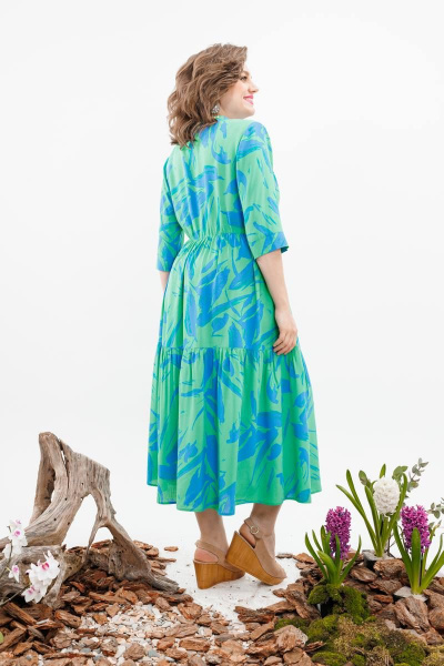 Платье Romanovich Style 1-2373д зеленый - фото 4
