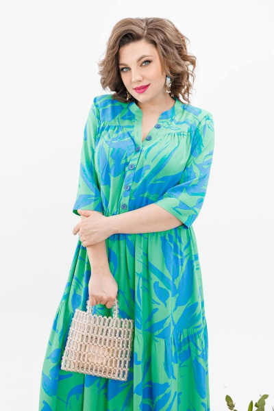 Платье Romanovich Style 1-2373д зеленый - фото 6