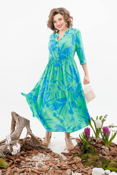 Платье Romanovich Style 1-2373д зеленый - фото 2