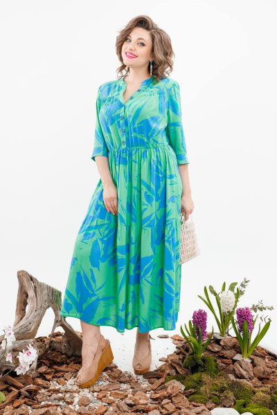 Платье Romanovich Style 1-2373д зеленый - фото 3