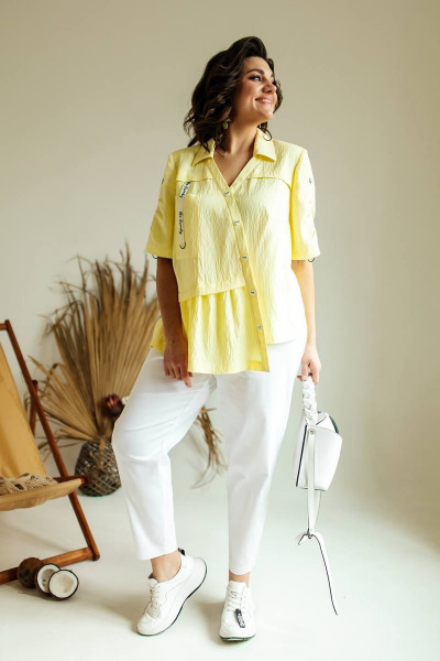 Блуза, брюки Romanovich Style 2-2494 желтый - фото 2