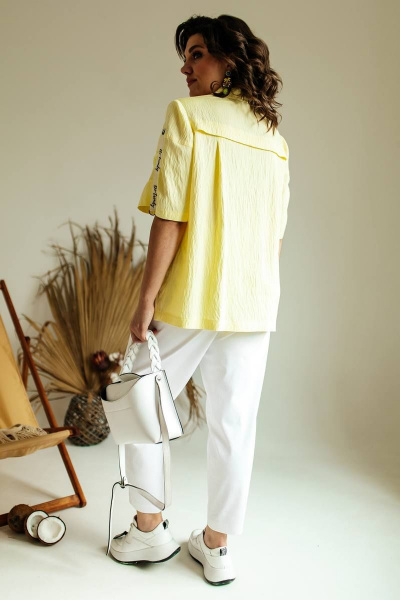 Блуза, брюки Romanovich Style 2-2494 желтый - фото 3
