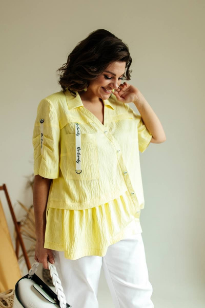 Блуза, брюки Romanovich Style 2-2494 желтый - фото 4
