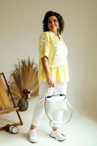 Блуза, брюки Romanovich Style 2-2494 желтый - фото 1