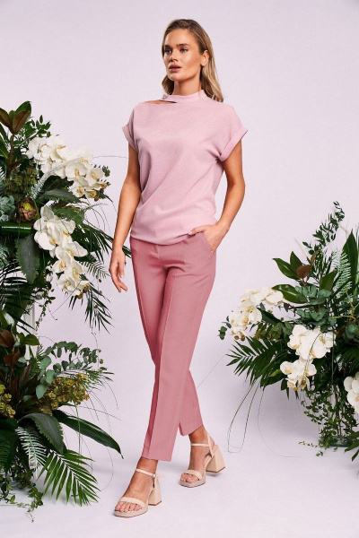 Блуза, брюки KaVaRi 8007.2 розово_персиковый - фото 1