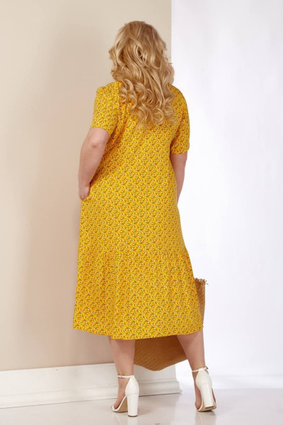 Платье LS 111 желтый - фото 5
