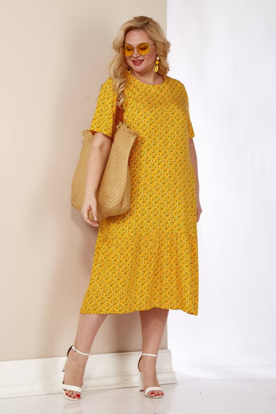 Платье LS 111 желтый - фото 3