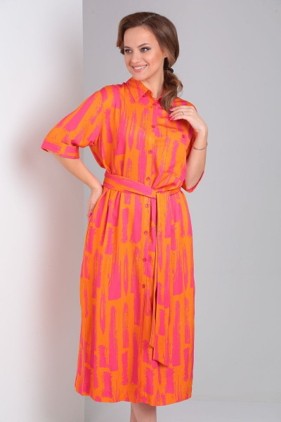 Платье Andrea Fashion 2 оранж - фото 9
