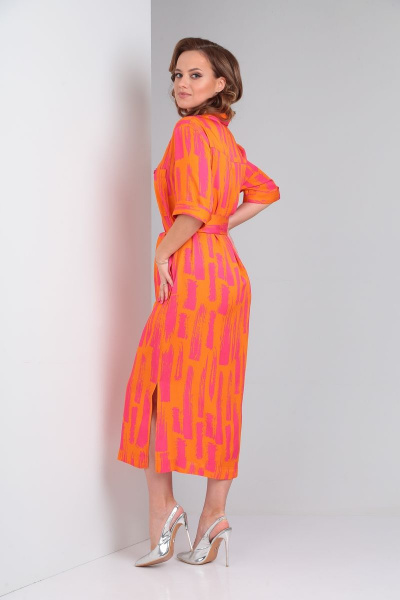 Платье Andrea Fashion 2 оранж - фото 7