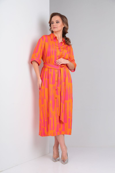 Платье Andrea Fashion 2 оранж - фото 4