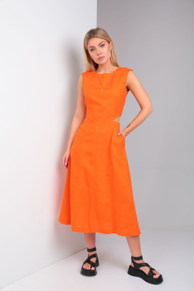 Платье Andrea Fashion 4 оранж - фото 8