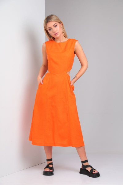 Платье Andrea Fashion 4 оранж - фото 4