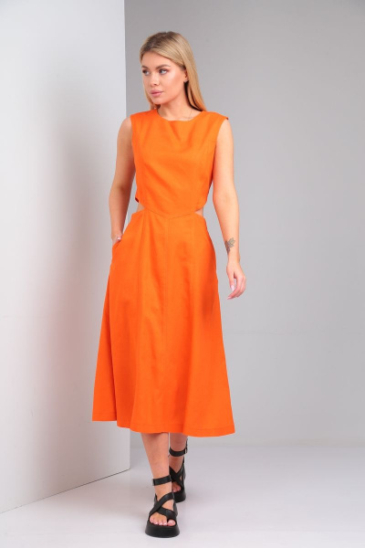 Платье Andrea Fashion 4 оранж - фото 2