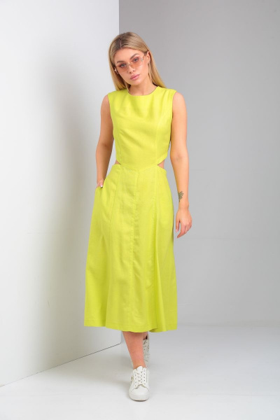 Платье Andrea Fashion 4 лимонный - фото 12
