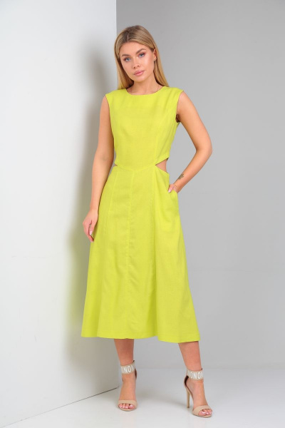Платье Andrea Fashion 4 лимонный - фото 7