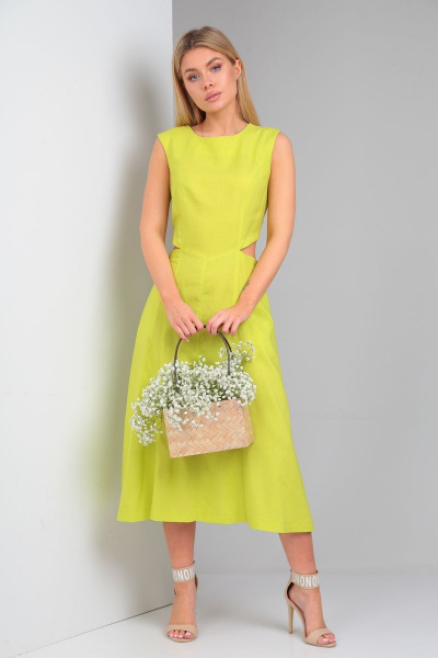 Платье Andrea Fashion 4 лимонный - фото 6